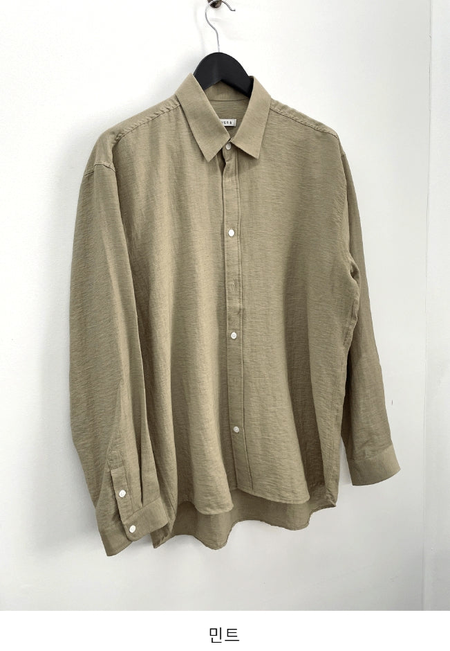 【COSYHARU】Linen organic shirt COSYHARU (コシハル) - リネンオーガニックシャツ / Linen