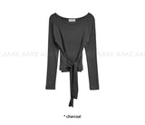 BOAT NECK STRAP LONGSLEEVE