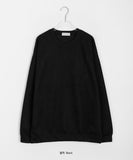 [unisex] Cornmeal Round Color Knit Sweatshirt