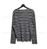 Uber Stripe Henley Neck Long Sleeve T-Shirt