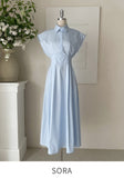 Zeroti Collar Shirt Cap Sleeveless One Piece