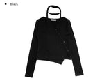 Dinto Muffler Unbalance Cardigan Set