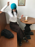SUEDE WRINKLE LONG SK