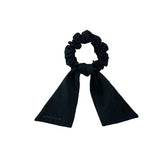 Ribbon Tail Embroidery Hair Scrunchie