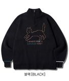 Different Knit Half Zip-up