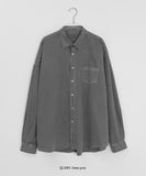 [Unisex] Kobinbaen Pocket Cotton Pigment Over Shirt