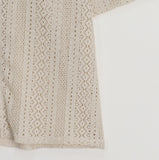 Harros Crochet Short Sleeve Zip-Up
