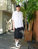 Light Deep Tuck Half Pants