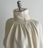 Colb Puff Shirring Button Polar Knit