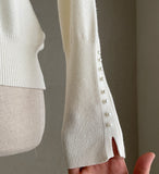 Sorren Puff Half Neck Pearl Knit