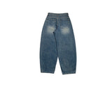 Put Washing Denim Wide Balloon Pants