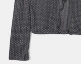 Bamin dot strap see-through cardigan