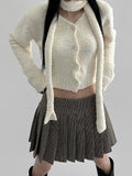 Moid muffler cardigan