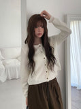 Madi Wool Soft Button Knit Cardigan