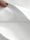 Back pocket wide cotton pants