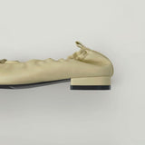 Ribbon Shirring Square To Flat Shoes