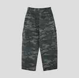 Pattern rivet pintuck balloon cargo pants