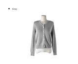Theco Round Button Knit Cardigan