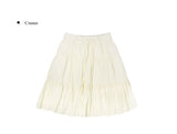 Die Tiered Chiffon Banding Midi Skirt