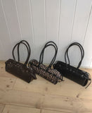 Kimu Leopard Baguette Shoulder Bag