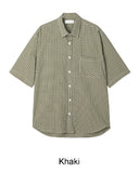 Hollyden seersucker check short sleeve shirt