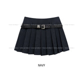Noki Striped Pleated Mini Skirt