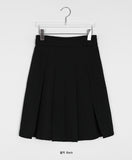 Tuive Banding Pleats Midi Skirt