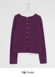 Kiho Round Boucle Summer Cardigan