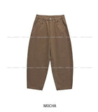 Classy Back Pocket Cotton Balloon Pants