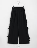 [BAONHAUS] Lubena Nylon Ribbon Banding Pants