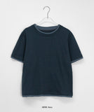 [BAONHAUS] Yanka Layered Color Matching Short Sleeve Tee