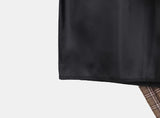 Lahae Pleated Check Midi Skirt