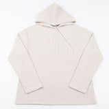 Resin diagonal zipper hoodie