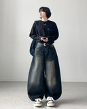 Tom Brush Balloon Wide Denim