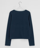 [BAONHAUS] Pelky Layered Rib Cardigan