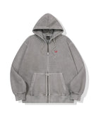 [2-WAY] Cat Stitch Pigment Hood Zip-Up