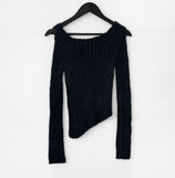 Sleeve Hole Unbalanced Knitwear