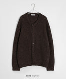 [unisex] Tipony Alpaca Round Over Wool Knit Cardigan