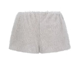 [mnem] Soft Fur Mini Shorts