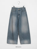 Rokku Wide Washing Denim Pants