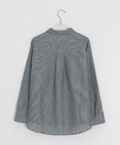Hiche Stripe Basic Pocket Shirt