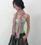 CRINKLE SKINNY SCARF