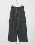 Tilan One Button Cotton Banding Cargo Pants