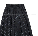 Meni Dot Pintuck Balloon Wide Pants