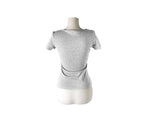 Nerdy Check Tie Shirred Slim Short Sleeve T-shirt