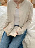 Makyu See-through Summer Round Knit Cardigan