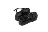 Body Buckle Platform Sole Sandals