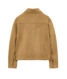 Vegan Suede Trucker Jacket
