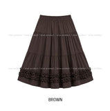 Eti Frill Tiered Midi Skirt