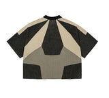 Paneled Two-Tone Polo Shirt